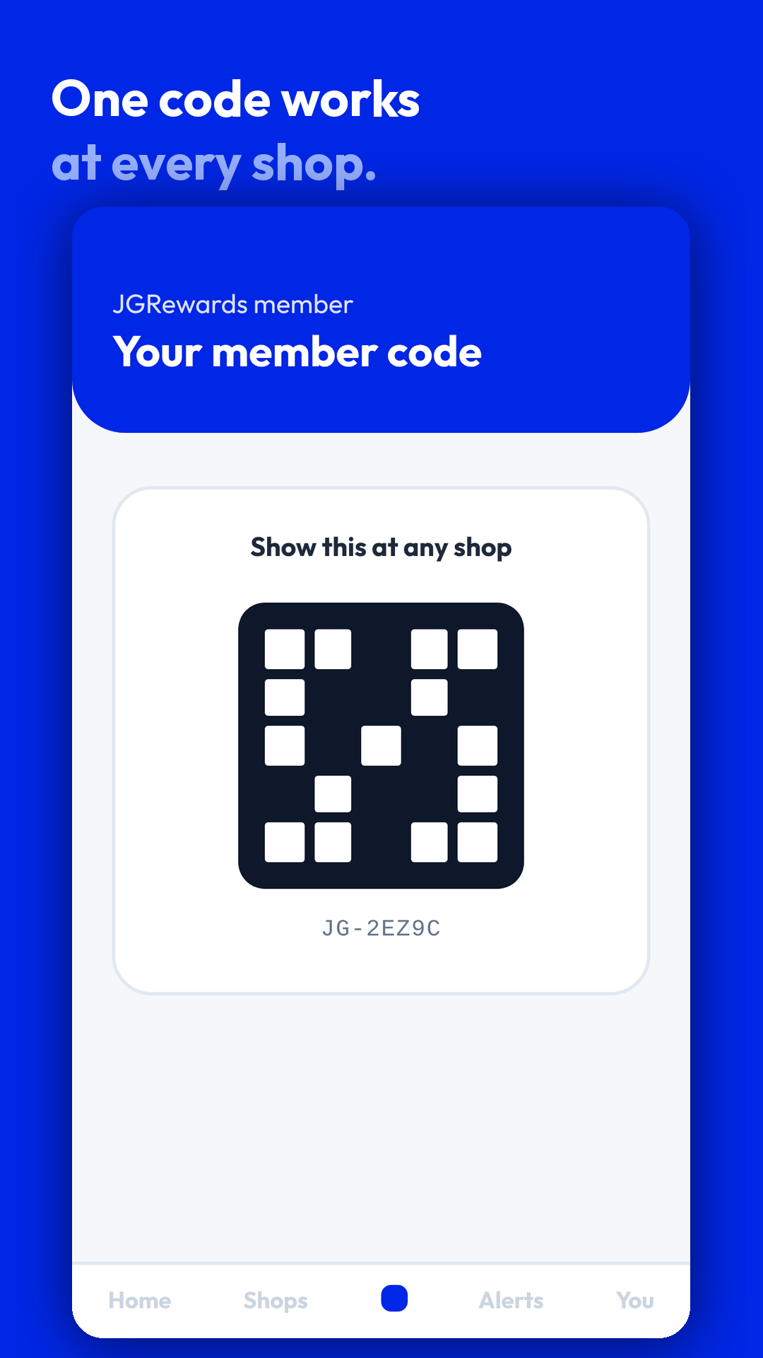 One member code that works at every shop
